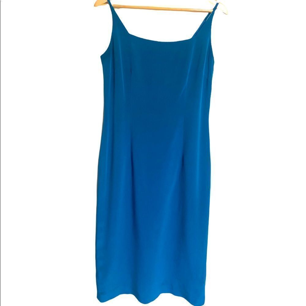 Maggy London Silk Dress Teal Size 8